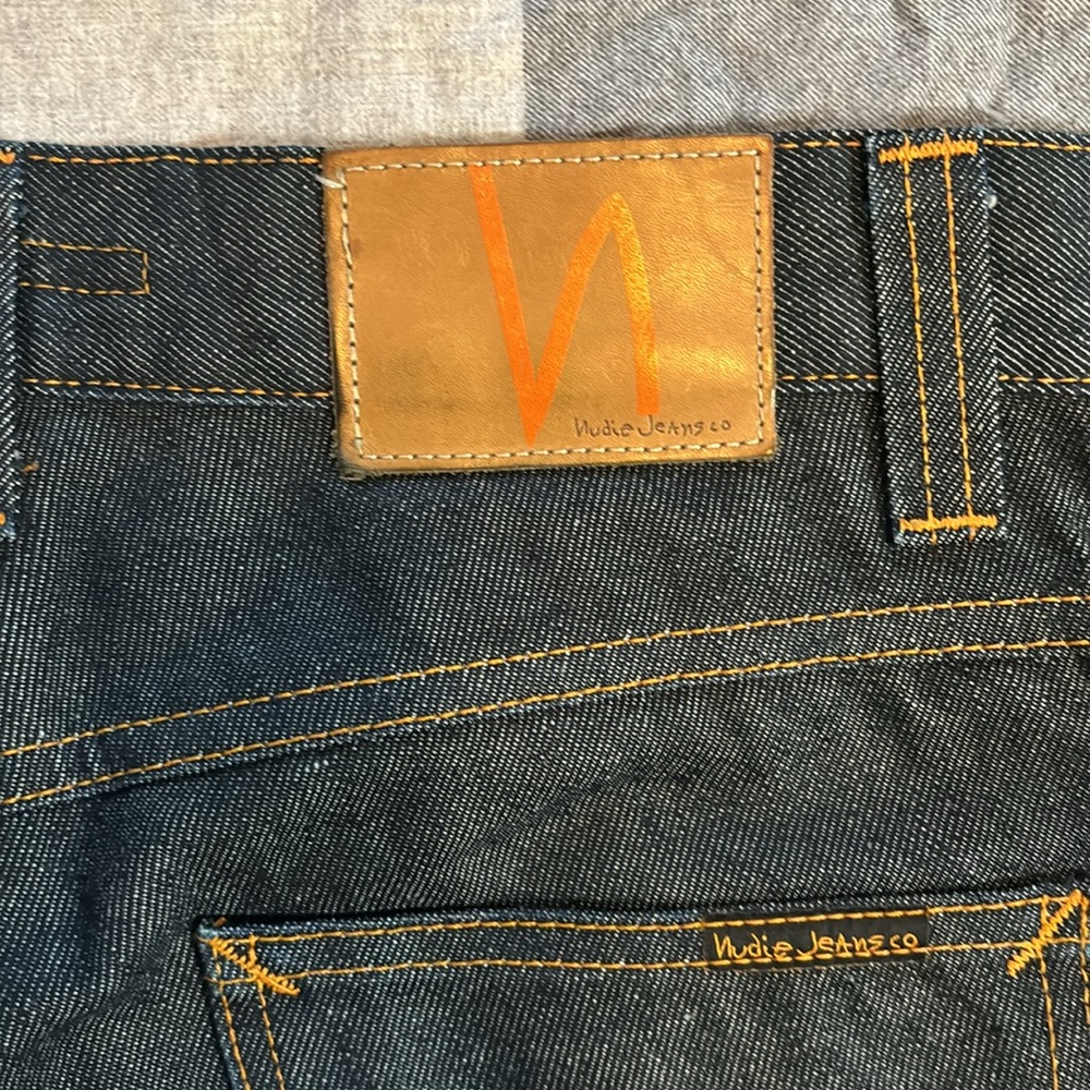 Nudie Jeans Organic Cotton Dark Indigo Slim Jim Jeans